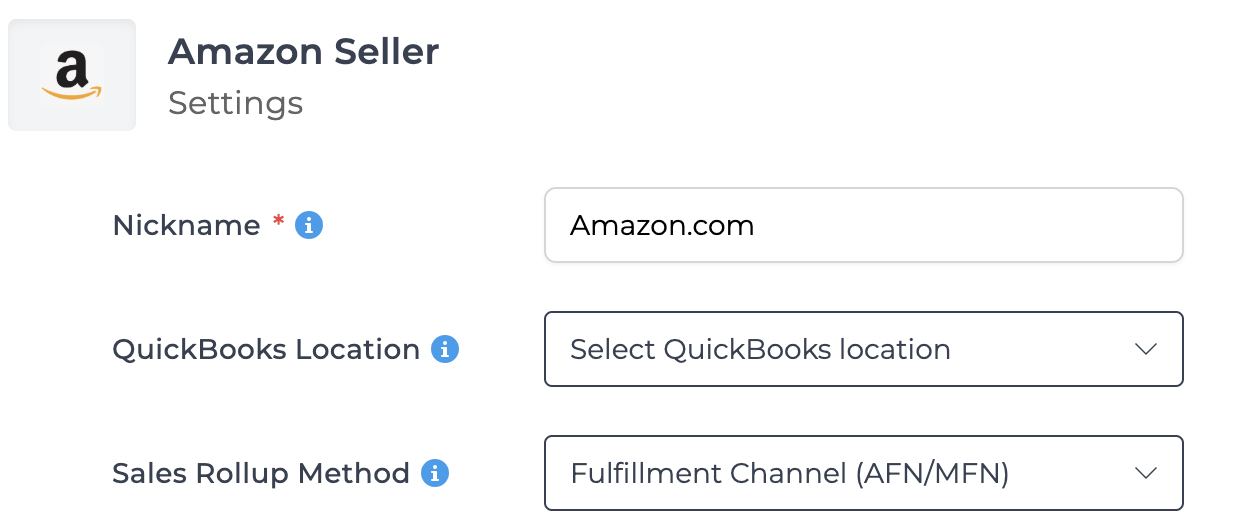 Screenshot showing mapping setup in Bookkeep