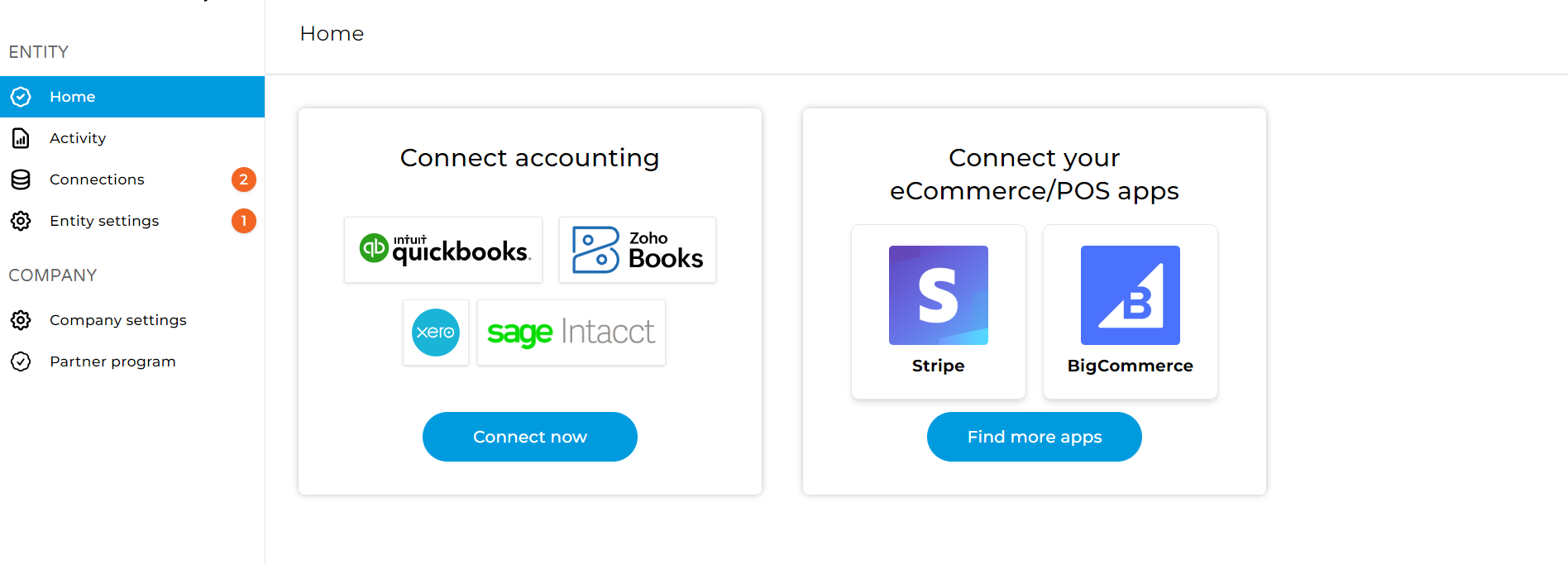 Connect to Xero