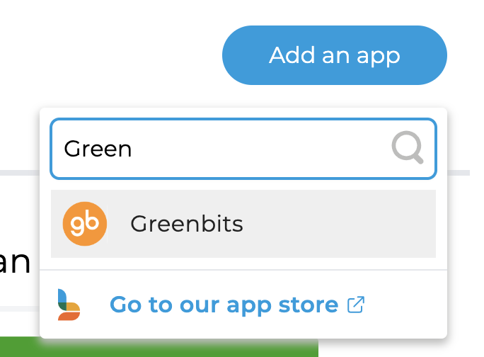 Search for Greenbits in the app list
