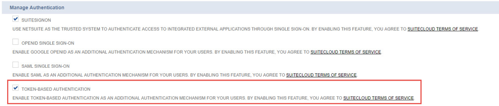 Enable token-based authentication