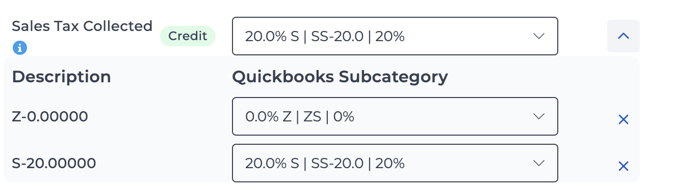 Categories and subcategories