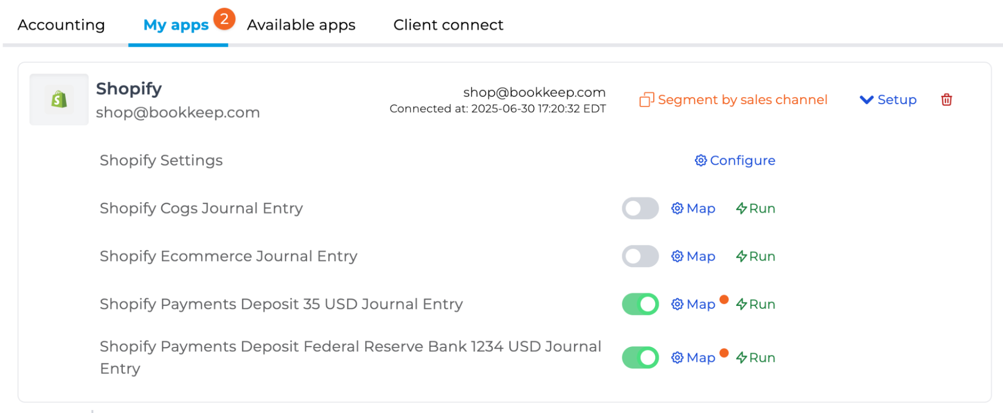 Shopify Multi-Bank Payout Mapping