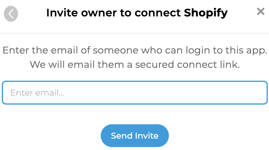 Invite owner to connect