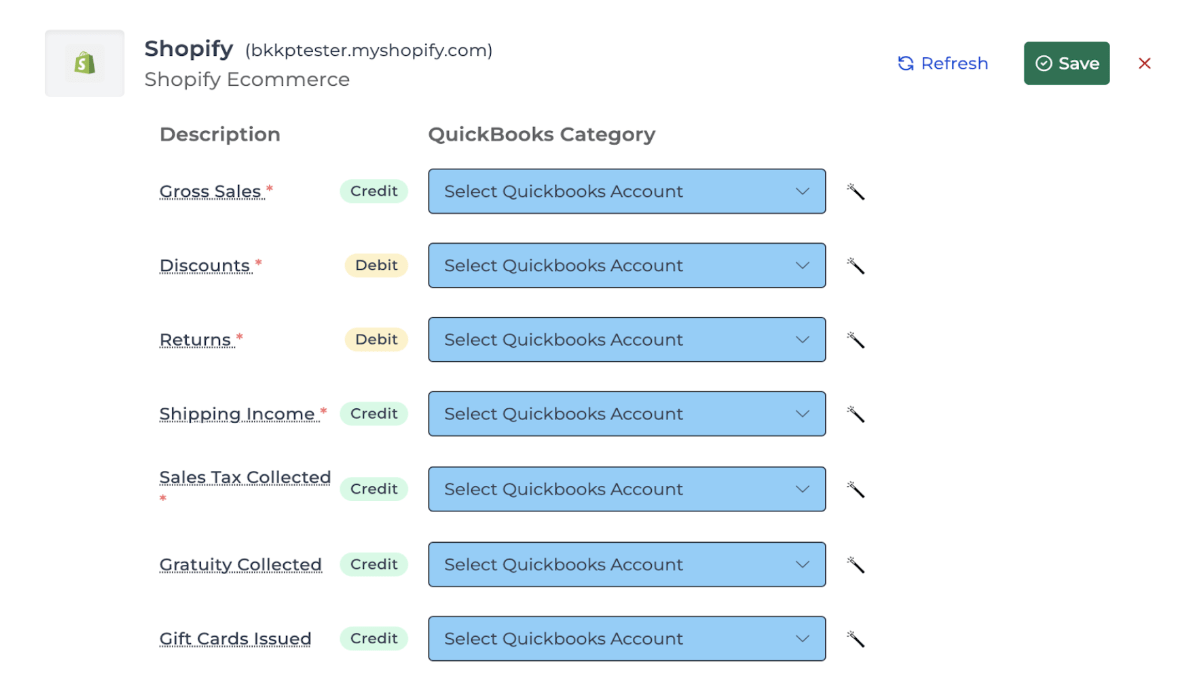 Shopify to QuickBooks integration